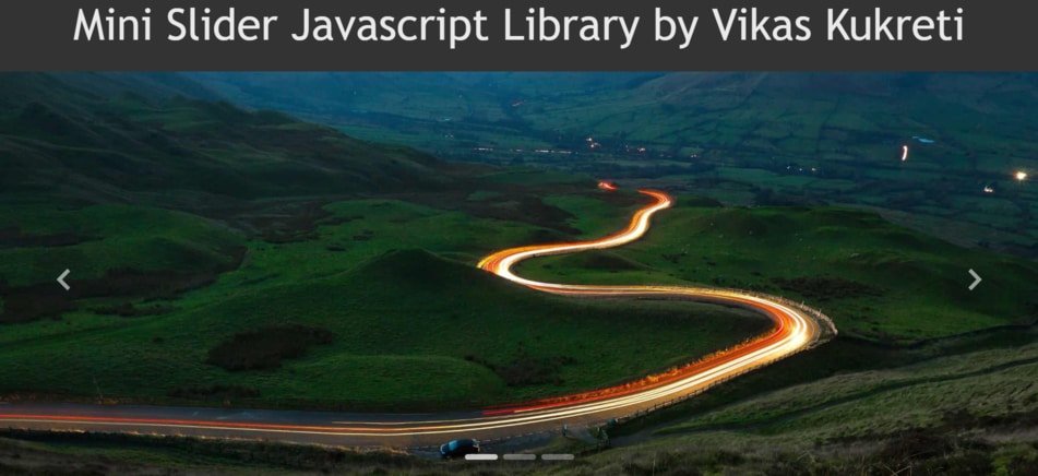 SliderJS Javascript Mini Slider Library